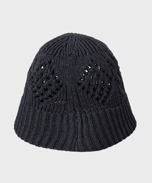 tk.TAKEO KIKUCHI（ティーケータケオキクチ）の「オープンワークバケットハット（ハット・メンズ・アイボリー/ブラック・00）」の4枚目の写真