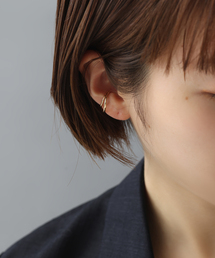 Lilas（リラ）の「ダブルラインイヤーカフ K10（片耳）（イヤーカフ）」