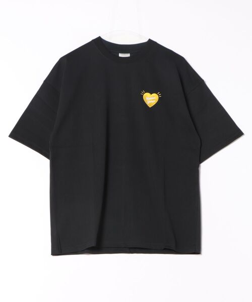 8(eight)(エイト)の「ハートプリント半袖Tシャツ(Tシャツ/カットソー・メンズ・ブラック/スミクロ/ホワイト・LARGE/X-LARGE/MEDIUM)」の3枚目の写真