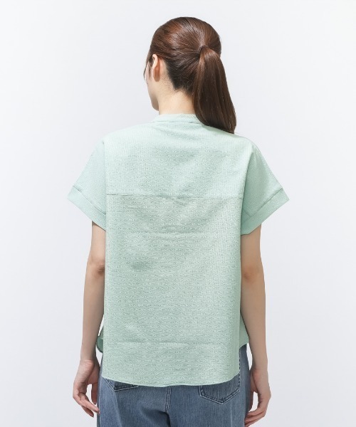 CONVERSE(コンバース)の「コンバース SEERSUCKER STAND CL SHIRT L シアサッカーシャツ(シャツ/ブラウス・レディース・ブルー/チャコールグレー・M/L)」の6枚目の写真