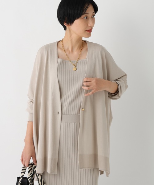 Elura（エルーラ）の「サマープロテクトガウンカーディガン/659657（カーディガン/ボレロ・レディース・ブラック/グレイッシュベージュ/ダークブラウン/ホワイト・MEDIUM/SMALL）」の4枚目の写真