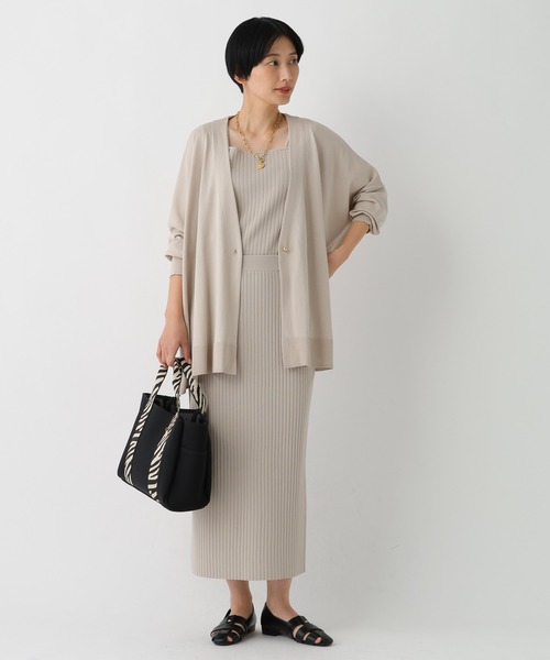 Elura（エルーラ）の「サマープロテクトガウンカーディガン/659657（カーディガン/ボレロ・レディース・ブラック/グレイッシュベージュ/ダークブラウン/ホワイト・MEDIUM/SMALL）」の17枚目の写真