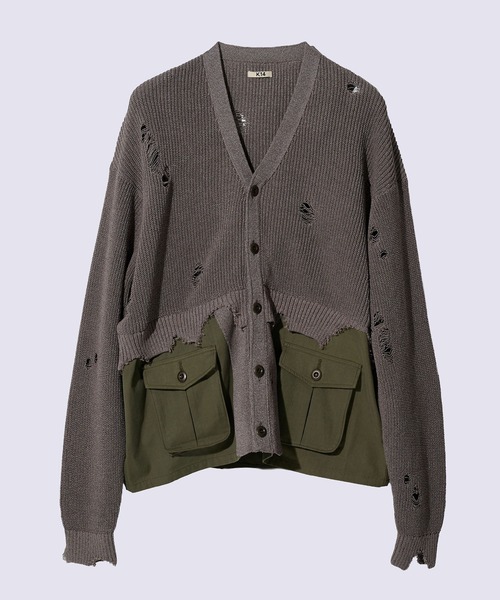 KHOKI/コッキ】Destroyed Knit Cardigan（カーディガン/ボレロ