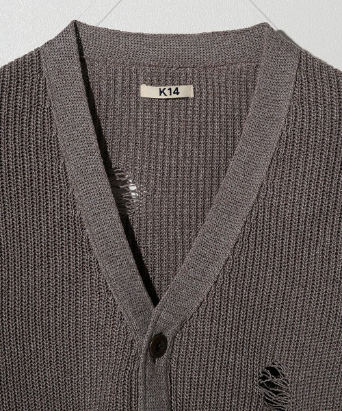 KHOKI/コッキ】Destroyed Knit Cardigan（カーディガン/ボレロ