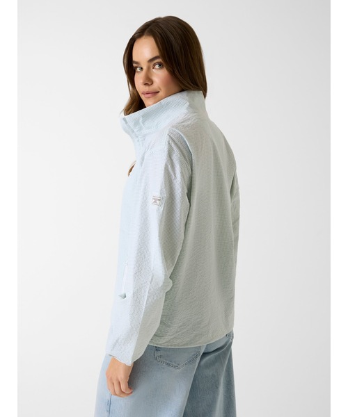GUESS JEANS（ゲスジーンズ）の「GUESS JEANS Packable Jacket ジャケット（ブルゾン・レディース・ホワイト×ブラック/ライトブルー・MEDIUM/X-SMALL/SMALL）」の7枚目の写真