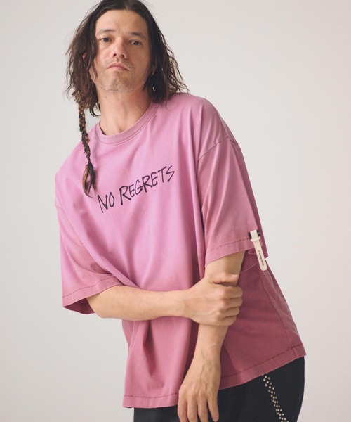 ADAM PATEK(アダムパテック)の「ADAMPATEK/gallagher agingT/プリント、刺繍入りエイジング加工Tシャツ(Tシャツ/カットソー・メンズ・グリーン/ブラック/ホワイト/ピンク・1/2)」の21枚目の写真