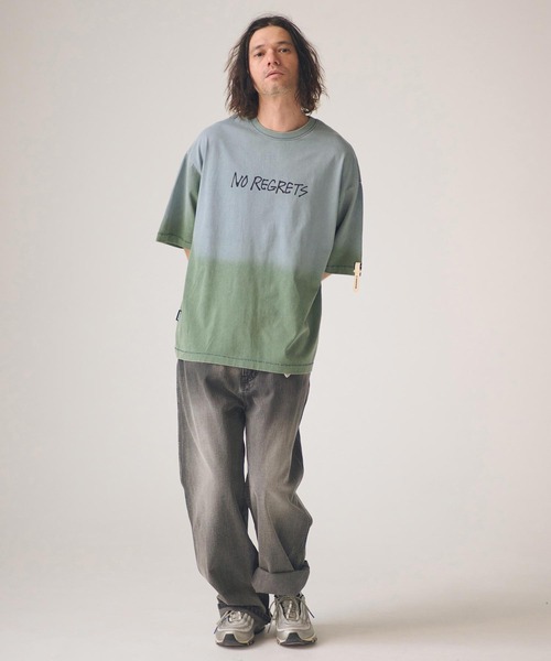 ADAM PATEK(アダムパテック)の「ADAMPATEK/gallagher agingT/プリント、刺繍入りエイジング加工Tシャツ(Tシャツ/カットソー・メンズ・グリーン/ブラック/ホワイト/ピンク・1/2)」の20枚目の写真