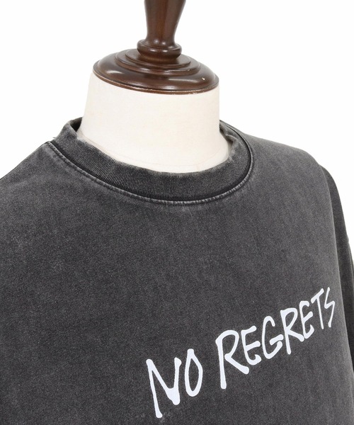 ADAM PATEK(アダムパテック)の「ADAMPATEK/gallagher agingT/プリント、刺繍入りエイジング加工Tシャツ(Tシャツ/カットソー・メンズ・グリーン/ブラック/ホワイト/ピンク・1/2)」の5枚目の写真
