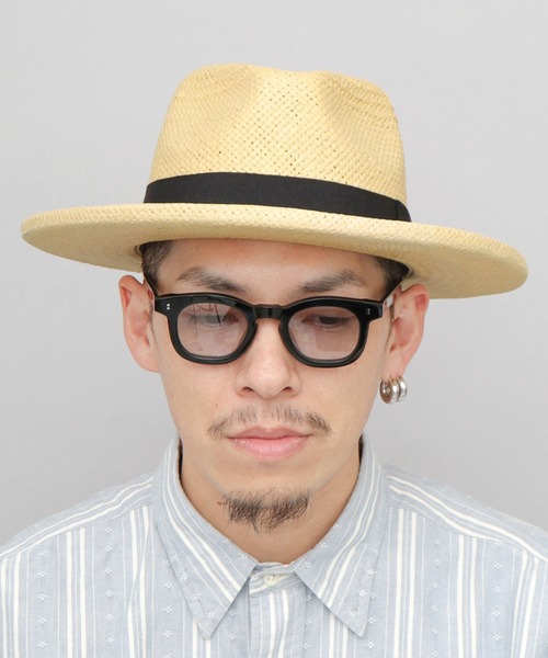 ReqHatter（レックハッター）の「ブリムアップ フラット ロングブリム ペーパー 中折れハット つば広ハット（ハット・メンズ・ブラック/ベージュ/キャメル・FREE）」の2枚目の写真