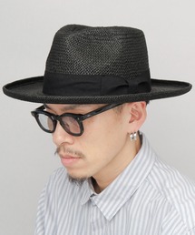 ReqHatter | ブリムアップ フラット ロングブリム ペーパー 中折れハット つば広ハット(ハット)