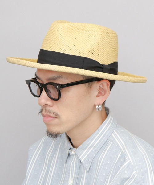 ReqHatter（レックハッター）の「ブリムアップ フラット ロングブリム ペーパー 中折れハット つば広ハット（ハット・メンズ・ブラック/ベージュ/キャメル・FREE）」の8枚目の写真