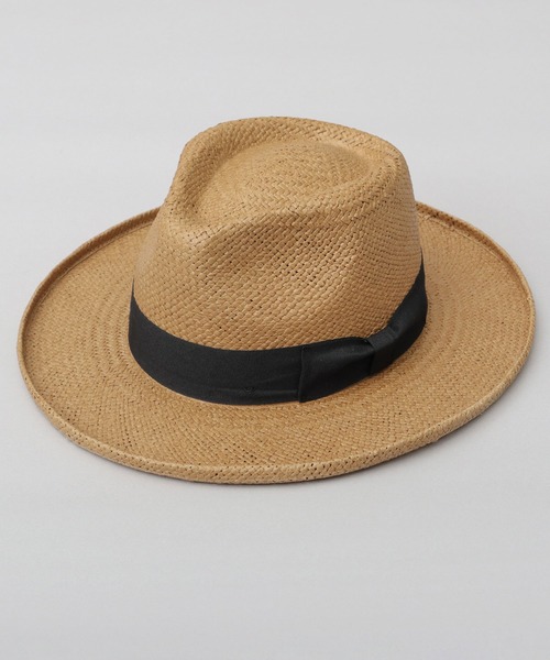 ReqHatter（レックハッター）の「ブリムアップ フラット ロングブリム ペーパー 中折れハット つば広ハット（ハット・メンズ・ブラック/ベージュ/キャメル・FREE）」の6枚目の写真