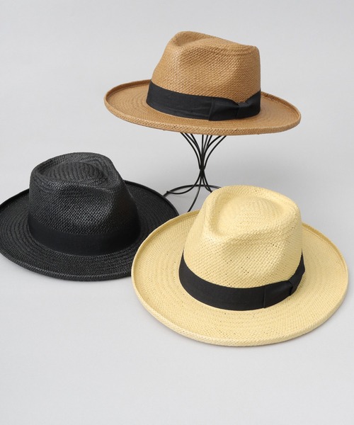 ReqHatter（レックハッター）の「ブリムアップ フラット ロングブリム ペーパー 中折れハット つば広ハット（ハット・メンズ・ブラック/ベージュ/キャメル・FREE）」の10枚目の写真