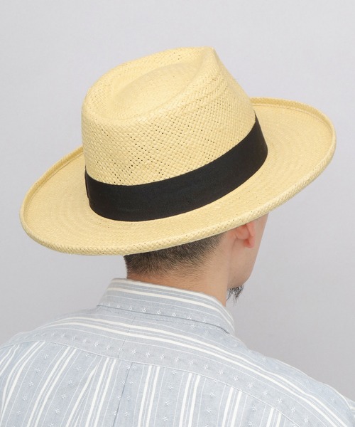 ReqHatter（レックハッター）の「ブリムアップ フラット ロングブリム ペーパー 中折れハット つば広ハット（ハット・メンズ・ブラック/ベージュ/キャメル・FREE）」の18枚目の写真