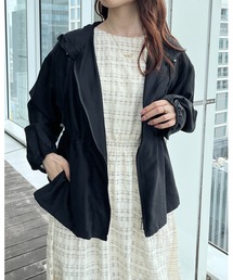 セール】【大人上品・ベルト付き】パール調釦チェスターコート