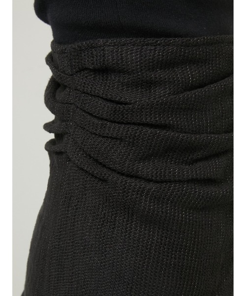 LA PEAU DE GEM（ラポドゥジェム）の「【LA PEAU DE GEM】cotton linen dry mesh apron skirt/コットンリネンドライメッシュエプロンスカート（スカート・レディース・ブラック/ベージュ・FREE）」の17枚目の写真