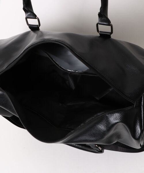 Fun & Daily(ファンアンドデイリー)の「Travel & Training PU Leather Bag(ボストンバッグ・メンズ・ブラウン/ブラック・FREE)」の12枚目の写真