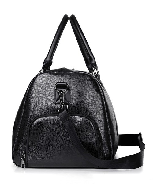 Fun & Daily(ファンアンドデイリー)の「Travel & Training PU Leather Bag(ボストンバッグ・メンズ・ブラウン/ブラック・FREE)」の10枚目の写真