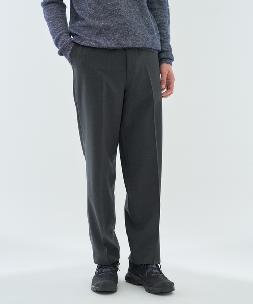 ESTNATION(エストネーション)の「ESTNATION / ウールナイロン スラックス(スラックス・メンズ・チャコールグレー/ブラック・LARGE/MEDIUM)」の2枚目の写真