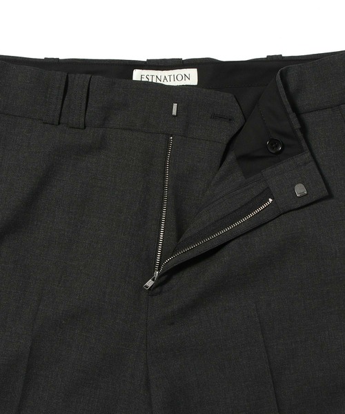 ESTNATION(エストネーション)の「ESTNATION / ウールナイロン スラックス(スラックス・メンズ・チャコールグレー/ブラック・LARGE/MEDIUM)」の5枚目の写真