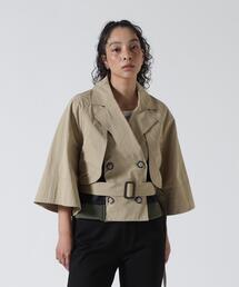 Risley（リズレー）の「Risley/リズレー/ショートトレンチ（トレンチコート）」