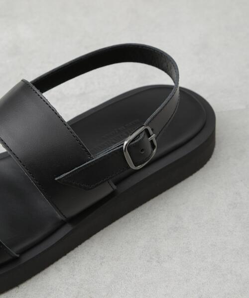 PADRONE(パドローネ)の「PADRONE THE STANDARD LINE/別注BACK STRAP SANDAL/ストラップサンダル(サンダル・メンズ・ブラック・42/41/40)」の3枚目の写真