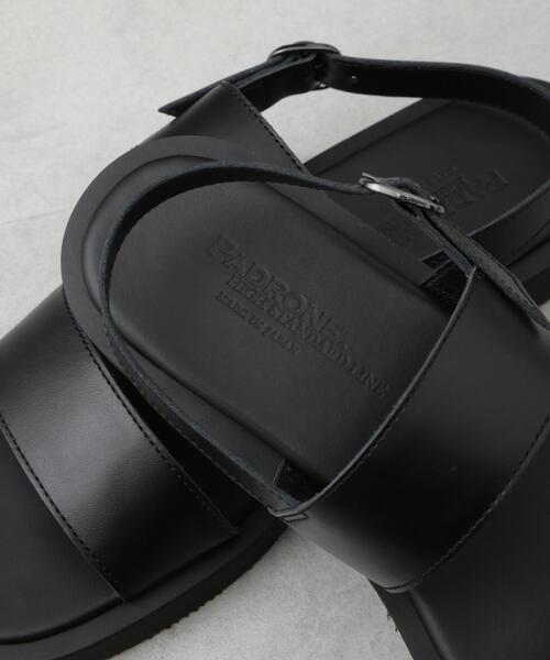 PADRONE(パドローネ)の「PADRONE THE STANDARD LINE/別注BACK STRAP SANDAL/ストラップサンダル(サンダル・メンズ・ブラック・42/41/40)」の2枚目の写真