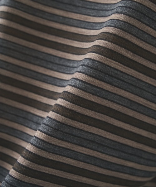 markaware（マーカウェア）の「【marka/マーカ】Super120sウォッシャブルウール天竺 / クルーネックTee / CREW NECK TEE（Tシャツ/カットソー・メンズ・グレー/ブラック/ベージュ・2/1）」の18枚目の写真