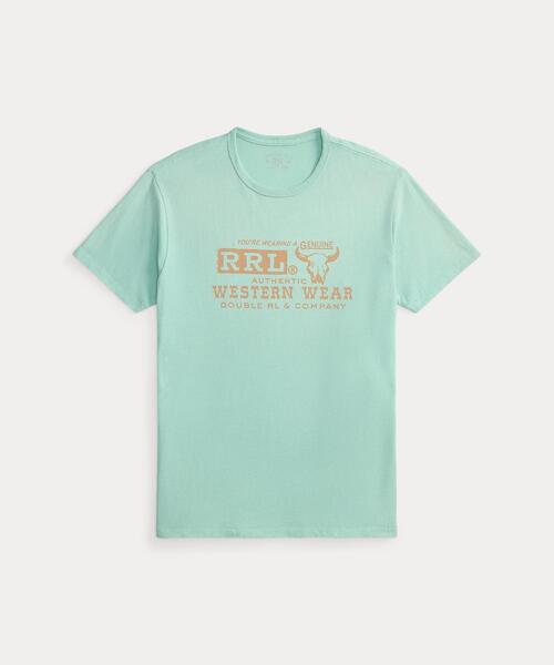 新品*RRL*日本製　US-RRLプリント　コットン コットンヘンプ グラフィック Tシャツ（Tシャツ/カットソー）｜RRL