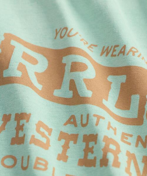 RRL(ダブル アール エル)の「コットンヘンプ グラフィック Tシャツ(Tシャツ/カットソー・メンズ・ブルー・L/M/S/XL/XS/XXL)」の5枚目の写真