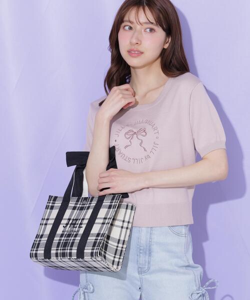 JILL by JILL STUART(ジルバイジルスチュアート)の「リボンハンドルトート(トートバッグ・レディース・ブラック系その他/ベージュ/ホワイト・FREE)」の19枚目の写真
