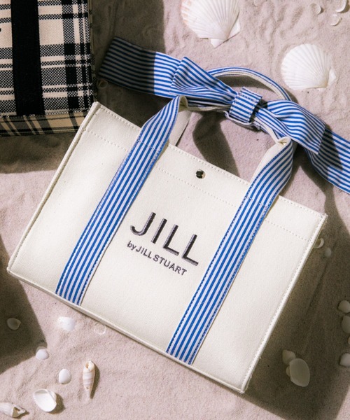 JILL by JILL STUART(ジルバイジルスチュアート)の「リボンハンドルトート(トートバッグ・レディース・ブラック系その他/ベージュ/ホワイト・FREE)」の2枚目の写真