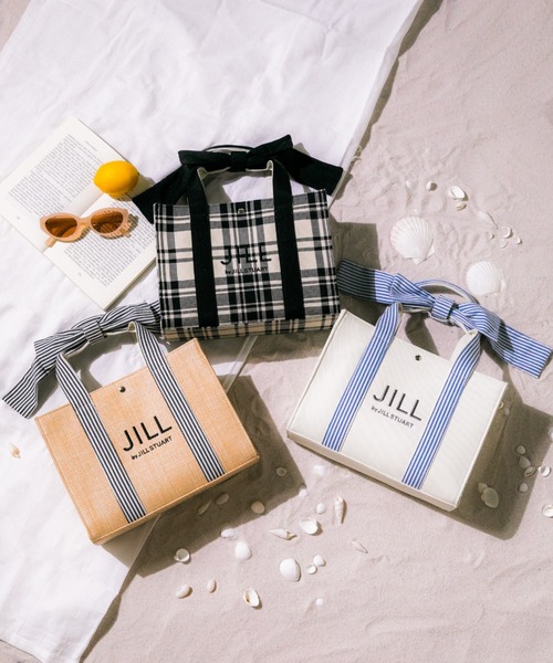 JILL by JILL STUART(ジルバイジルスチュアート)の「リボンハンドルトート(トートバッグ・レディース・ブラック系その他/ベージュ/ホワイト・FREE)」の4枚目の写真