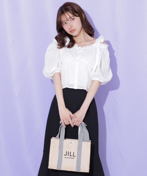 JILL by JILL STUART(ジルバイジルスチュアート)の「リボンハンドルトート(トートバッグ・レディース・ブラック系その他/ベージュ/ホワイト・FREE)」の6枚目の写真