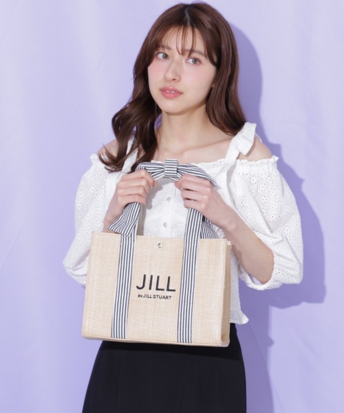 JILL by JILL STUART(ジルバイジルスチュアート)の「リボンハンドルトート(トートバッグ・レディース・ブラック系その他/ベージュ/ホワイト・FREE)」の8枚目の写真