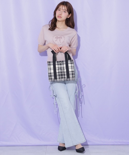 JILL by JILL STUART(ジルバイジルスチュアート)の「リボンハンドルトート(トートバッグ・レディース・ブラック系その他/ベージュ/ホワイト・FREE)」の11枚目の写真
