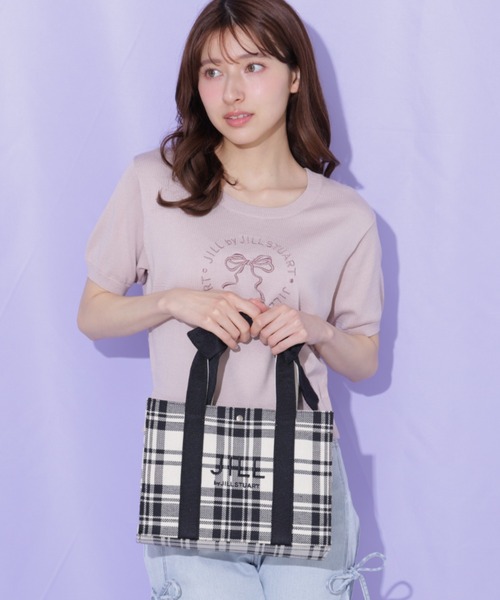 JILL by JILL STUART(ジルバイジルスチュアート)の「リボンハンドルトート(トートバッグ・レディース・ブラック系その他/ベージュ/ホワイト・FREE)」の9枚目の写真