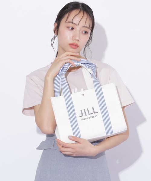 JILL by JILL STUART(ジルバイジルスチュアート)の「リボンハンドルトート(トートバッグ・レディース・ブラック系その他/ベージュ/ホワイト・FREE)」の12枚目の写真