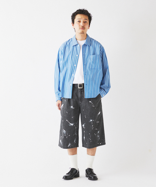 JOURNAL STANDARD relume(ジャーナルスタンダード レリューム)の「ワイドカット フェードチノ 3/4ショーツ(その他パンツ・メンズ・カーキ/ライトグレー/ブラックミックス・MEDIUM/LARGE)」の18枚目の写真