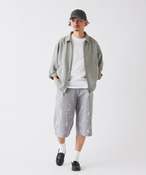 JOURNAL STANDARD relume(ジャーナルスタンダード レリューム)の「ワイドカット フェードチノ 3/4ショーツ(その他パンツ・メンズ・カーキ/ライトグレー/ブラックミックス・MEDIUM/LARGE)」の19枚目の写真