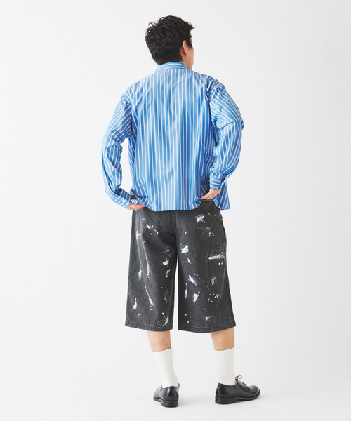 JOURNAL STANDARD relume(ジャーナルスタンダード レリューム)の「ワイドカット フェードチノ 3/4ショーツ(その他パンツ・メンズ・カーキ/ライトグレー/ブラックミックス・MEDIUM/LARGE)」の22枚目の写真