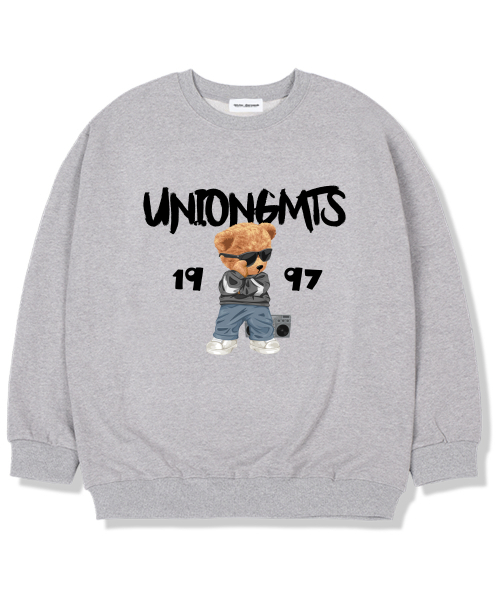 Union Garments(ユニオンガーメンツ)の「ダンサーべア 起毛裏地 オーバーサイズ スウェットシャツ グレー(スウェット・レディース・その他・L/XL/XXL)」の1枚目の写真