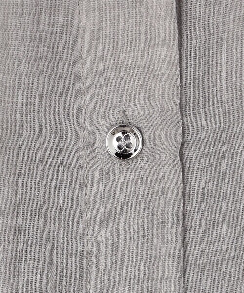 MICO COULIER(ミコクリエ)の「ボイルシャンブレーフード付きブラウス(シャツ/ブラウス・レディース・ライトグレー/ピンク/イエロー・38)」の10枚目の写真