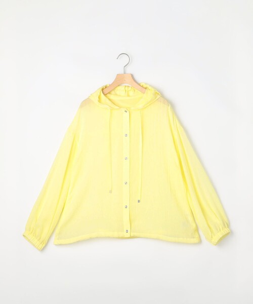 MICO COULIER(ミコクリエ)の「ボイルシャンブレーフード付きブラウス(シャツ/ブラウス・レディース・ライトグレー/ピンク/イエロー・38)」の13枚目の写真