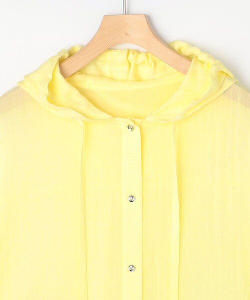 MICO COULIER(ミコクリエ)の「ボイルシャンブレーフード付きブラウス(シャツ/ブラウス・レディース・ライトグレー/ピンク/イエロー・38)」の15枚目の写真