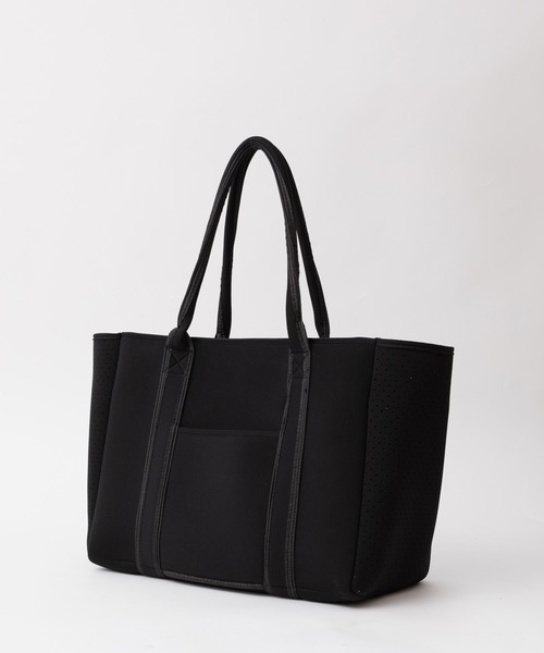 GRAV(グラブ)の「ネオプレン トートバッグ 大き目 洗える A4(トートバッグ・レディース・ブラック/ダークグレー・FREE)」の22枚目の写真
