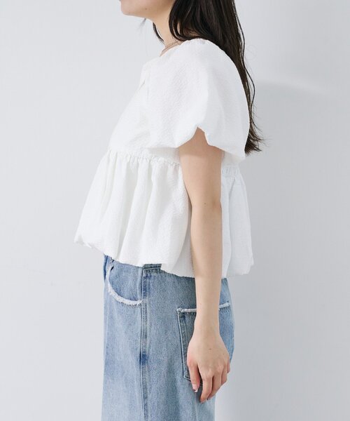 Kastane(カスタネ)の「【一部店舗限定/前後2WAY】バルーンブラウス(シャツ/ブラウス・レディース・オフホワイト/ブラック/ホワイト系その他・FREE)」の21枚目の写真