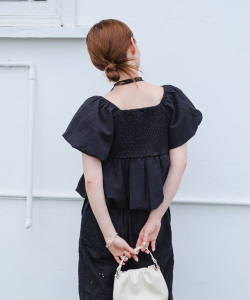 Kastane(カスタネ)の「【一部店舗限定/前後2WAY】バルーンブラウス(シャツ/ブラウス・レディース・オフホワイト/ブラック/ホワイト系その他・FREE)」の15枚目の写真