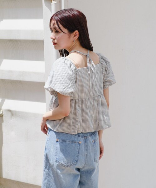Kastane(カスタネ)の「【一部店舗限定/前後2WAY】バルーンブラウス(シャツ/ブラウス・レディース・オフホワイト/ブラック/ホワイト系その他・FREE)」の6枚目の写真