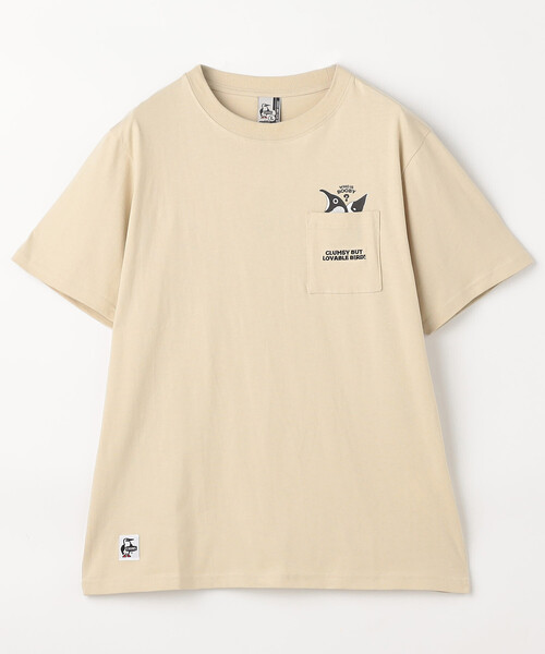 FREAK'S STORE(フリークスストア)の「限定展開 CHUMS/チャムス アイム ア ブービーバード ポケットTシャツ/I'm a Booby Bird Pocket T-Shirt(Tシャツ/カットソー・メンズ・ブラック/ベージュ/ホワイト・X-LARGE/LARGE/MEDIUM/SMALL)」の4枚目の写真